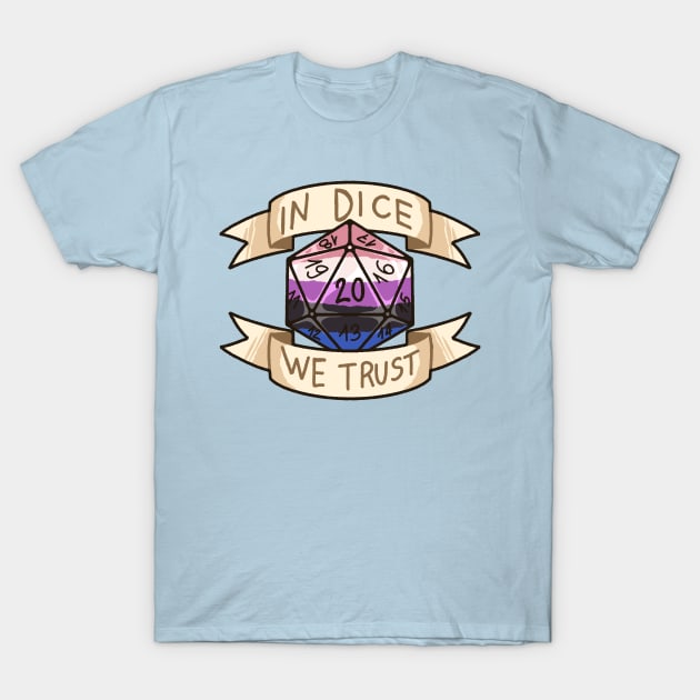 In Dice We Trust - Genderfluid T-Shirt by kasumiblu